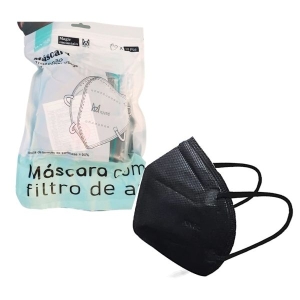 MASCARA DESC FACIAL KN95 PRETA 20UN