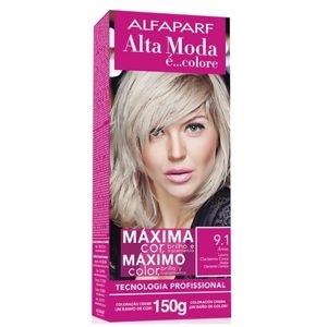 #ALTA MODA TINT KIT 9.1 LOURO CLARISSIMO CINZA 150G