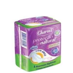 CHARMS ABSORVENTE PROT NATURAL C/ ABAS 8UN