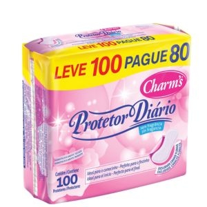 *CHARMS PROTETOR DIARIO 100UN