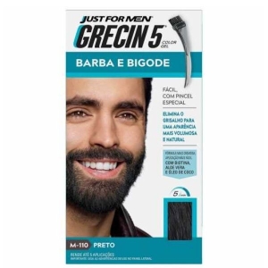 #GRECIN 5 BARBA BIGODE PRETO M-110 28G