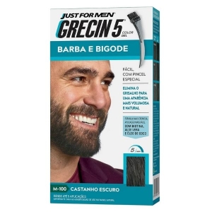 #GRECIN 5 BARBA BIGODE CAST ESCURO M-100 28G