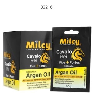 MILCY SACHE CAPILAR ARGAN CAVALO REI 30G