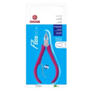 MUNDIAL ALICATE CUTICULA ROSA FLEX BC161