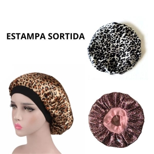 TOUCA CETIM ESTAMPADA