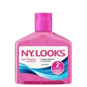 NYLOOKS GEL FIXADOR 2 FORTE 240G ROSA