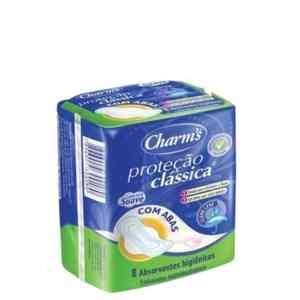 *CHARMS ABSORVENTE PROT CLASSICA C/ ABAS 8UN