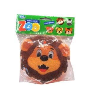 EVOL ESPONJA BANHO INFANTIL ZOO LEAO