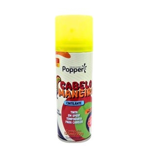 POPPER SPRAY TINTA CABELO CINTILANTE AMARELO 125ML