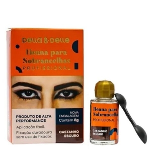 #DELLA DELLE HENNA CAST ESCURO 3G*@