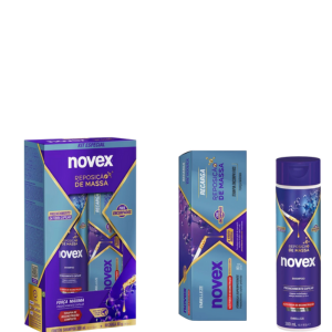 EMBELLEZE NOVEX KIT SH 300ML+RECARGA 80G REPOSICAO MASSA
