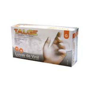 TALGE LUVA VINIL S/PO G 100UN