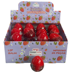 M PINK LIP BALM INFANTIL MORANGUINHO MP10060 24UN