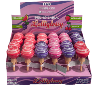M PINK BRILHO LABIAL LOLLIGLOSSY MP10058 24UN DISPLAY
