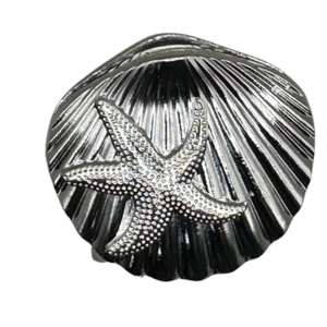 PIRANHA CONCHA METAL 5CM PRATA 2303 UNITARIO