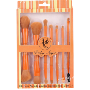 RUBY ANJO KIT PINCEL 2 EM 1 7UN RA-665-5