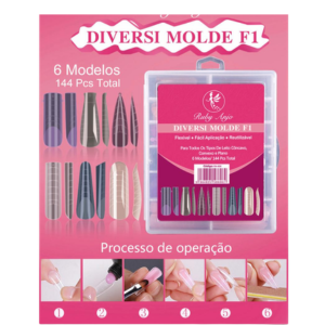 RUBY ANJO UNHA MOLDE F1 COLORIDA RA-606