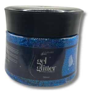 COPA GEL GLITTER CABELO AZUL 150ML 7205LZ