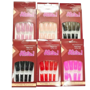 B MANUELA UNHA PACOTE ADESIVA QUAD LONGA TIPS QBM752 12UN