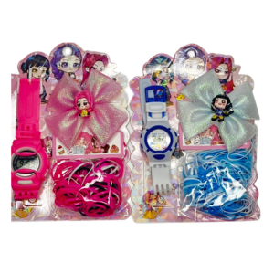 KPOP KIT INFANTIL RELOGIO+ELASTICO+PRESILHA KT03L50