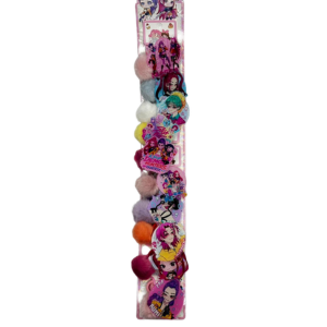KPOP ELASTICO POMPOM INFANTIL CARTELA 20UN HP10L10