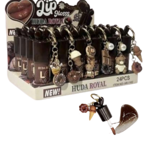 LOVE RAIN LIP GLOSS CHAVEIRO CHOCOLATE HR-1102 24UN