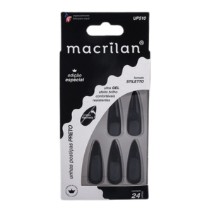 MACRILAN UP 510 UNHA STILETTO PRETO