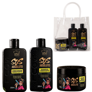 #SOUL KIT SOS ABSOLUTO SH+COND+MASC+SACOLA +TOUCA