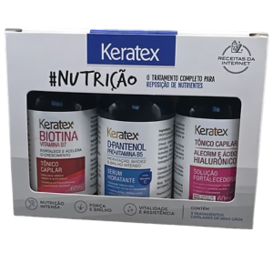 FIXED KERATEX KIT NUTRICAO PANTENOL+BIOTINA+AC HIALU 60ML