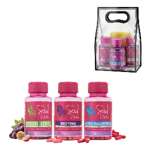 #KIT SOUL VITAMINA BIOTINA+RESVERATROL+ACIDO HIAL