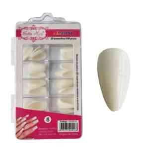 H MINI UNHA OY001-8 ALMOND 100UN
