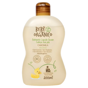 BEBE ORGANICO SABONETE LIQ CAMOMILA 200ML