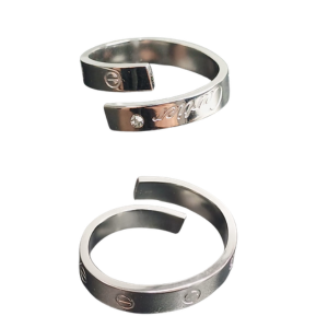 BIJU ANEL ACO INOX CARTIER PRATA